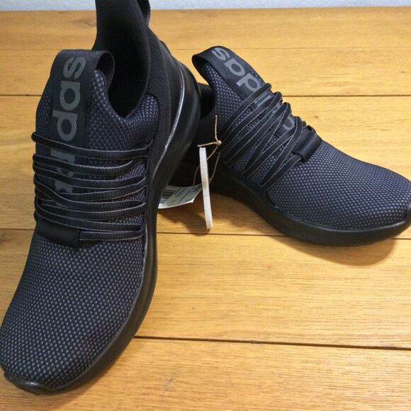 NWT Adidas Lite Racer 7.0 all black slip on shoes main image 8
